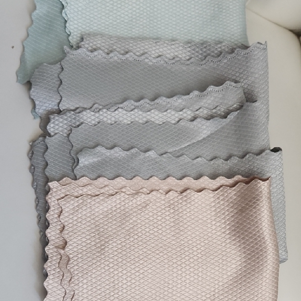 Set of 9 Textured Cleaning Cloths  Cream, Gray and Light Blue Nwt